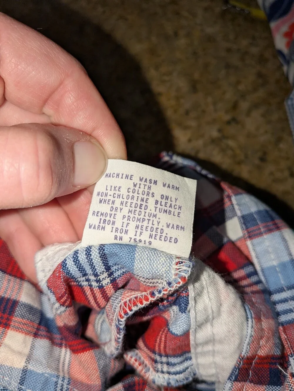 Oshkosh Vintage Red White Blue Plaid Overalls 4T